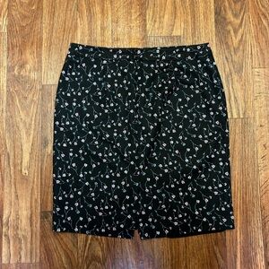 Liz Claiborne pink/blue floral skirt